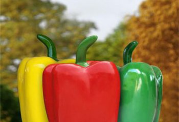 商業街青椒雕塑 售樓處雕塑 蔬菜擺件