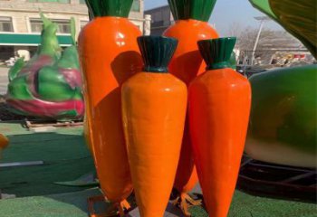 創意蘿卜雕塑 啞光景觀蔬菜雕塑 公園雕塑