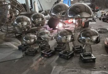 農(nóng)村香菇雕塑 抽象藝術蔬菜雕塑 烤漆果蔬雕塑