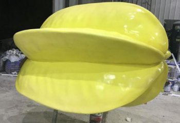 水景楊桃雕塑 彩繪仿真果蔬雕塑 現代水果雕塑