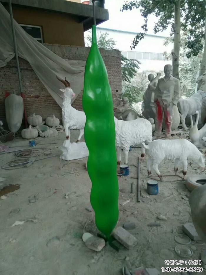 大型玻璃鋼豆角雕塑 門口創意雕塑 售樓處小品 大型玻璃鋼豆角雕塑 門口創意雕塑 售樓處小品