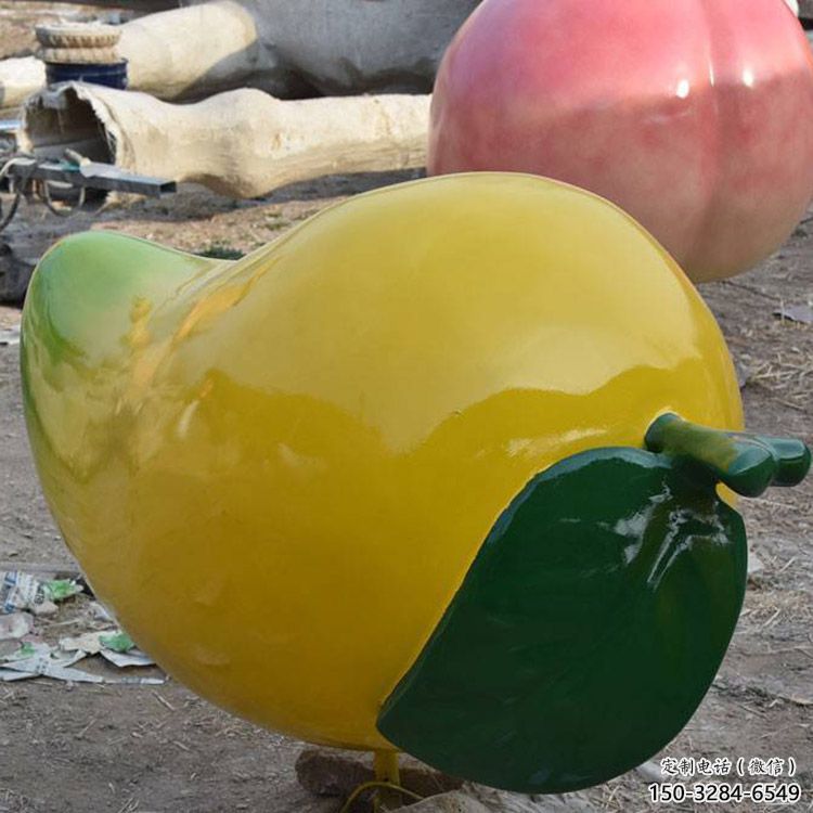 芒果雕塑 仿真景觀水果雕塑 烤漆果蔬雕塑 芒果雕塑 仿真景觀水果雕塑 烤漆果蔬雕塑