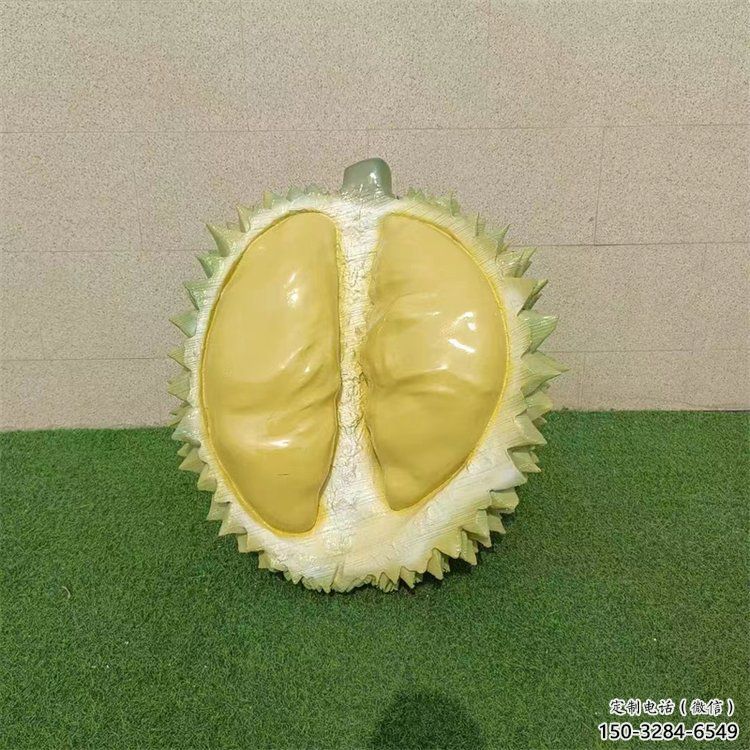 大型商場榴蓮雕塑 仿真果蔬果雕塑 彩繪水果雕塑