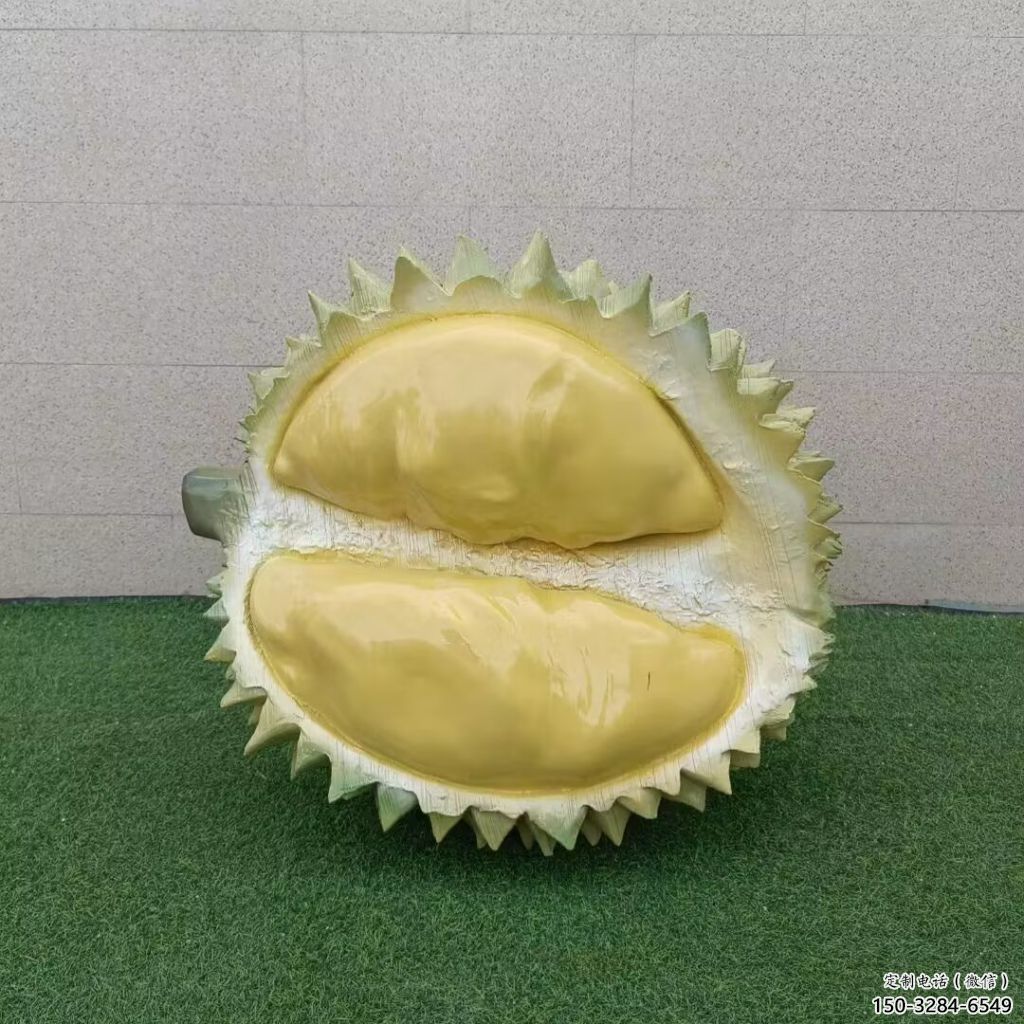 仿真榴蓮雕塑 現代果蔬雕塑彩繪水果雕塑 仿真榴蓮雕塑 現代果蔬雕塑彩繪水果雕塑