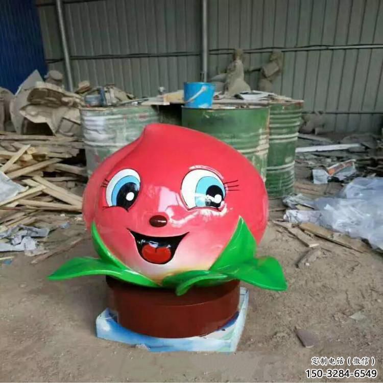 街道水蜜桃雕塑 現(xiàn)代景觀水果雕塑 彩繪果蔬雕塑 街道水蜜桃雕塑 現(xiàn)代景觀水果雕塑 彩繪果蔬雕塑