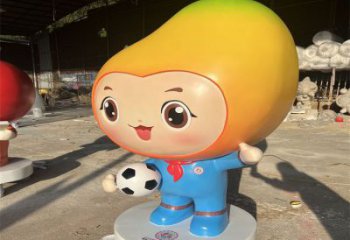 農村芒果雕塑 抽象藝術水果雕塑 烤漆果蔬雕塑