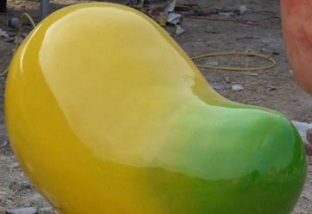 商業街芒果雕塑 烤漆果蔬雕塑 彩繪水果雕塑