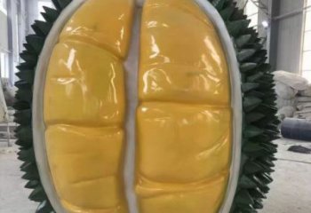 幾何榴蓮雕塑 發光公園果蔬雕塑 大門口水果雕塑