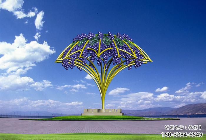 葡萄雕塑 景觀美陳果蔬雕塑 噴漆水果雕塑 葡萄雕塑 景觀美陳果蔬雕塑 噴漆水果雕塑