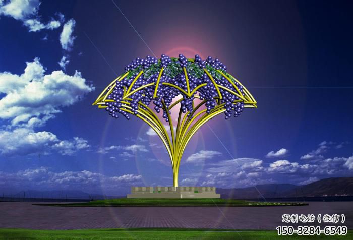 室內葡萄雕塑 仿真景觀水果雕塑 大型果蔬雕塑 室內葡萄雕塑 仿真景觀水果雕塑 大型果蔬雕塑