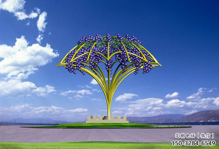 園林葡萄雕塑 大型果蔬雕塑 中式水果雕塑 園林葡萄雕塑 大型果蔬雕塑 中式水果雕塑