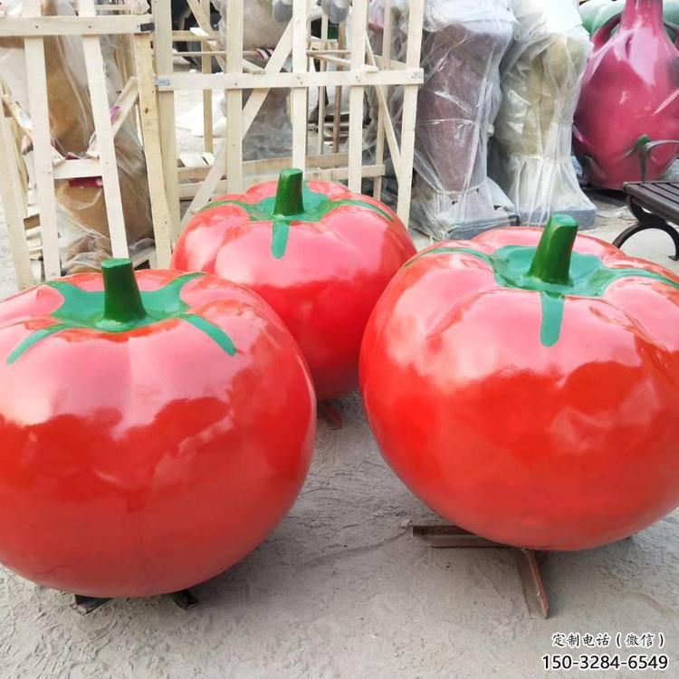 城市西紅柿雕塑 風景區彩繪雕塑 抽象擺件 城市西紅柿雕塑 風景區彩繪雕塑 抽象擺件