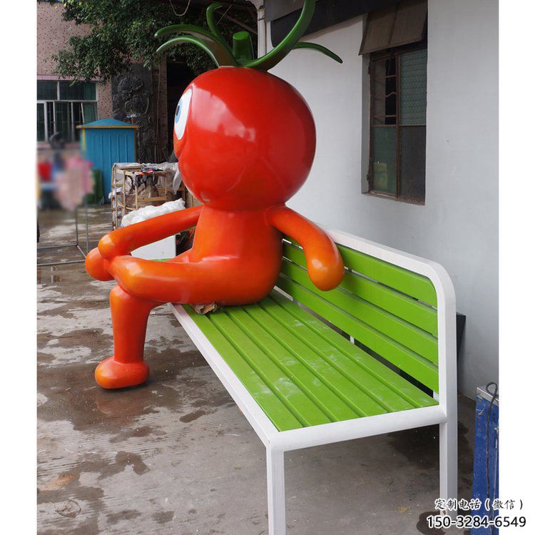 創意西紅柿雕塑 步行街店門口雕塑 果蔬小品 創意西紅柿雕塑 步行街店門口雕塑 果蔬小品