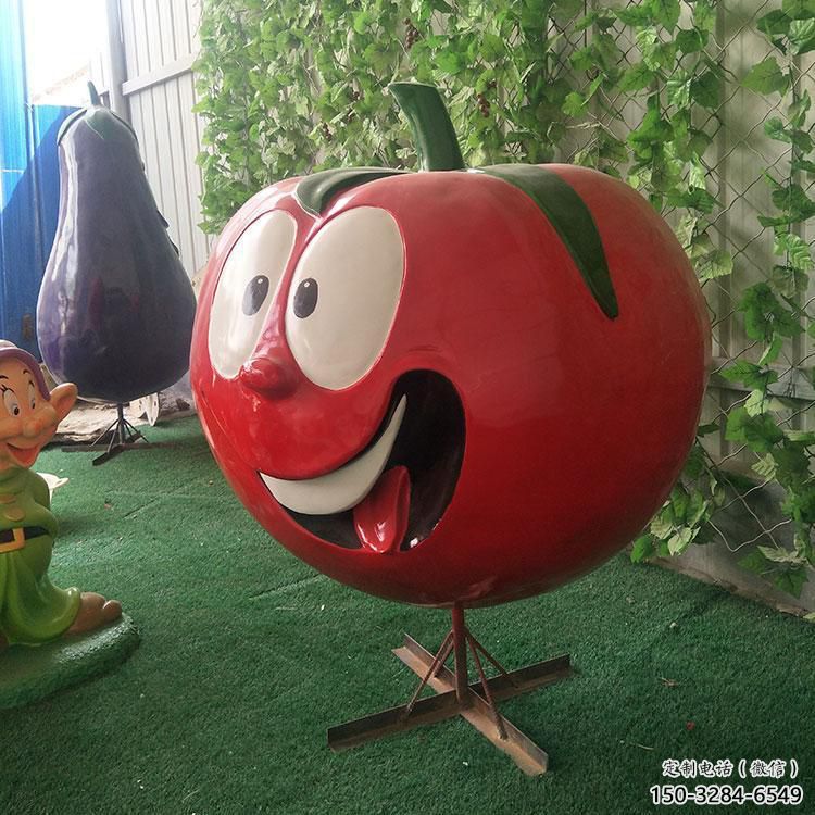 園林西紅柿雕塑 城市廣場雕塑 步行街擺件