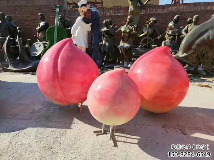 商場桃子雕塑 仿真雕塑 店門口小品 商場桃子雕塑 仿真雕塑 店門口小品