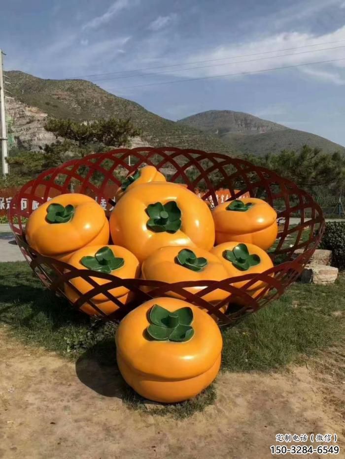 城市柿子雕塑 風景區(qū)彩繪雕塑 抽象擺件 城市柿子雕塑 風景區(qū)彩繪雕塑 抽象擺件
