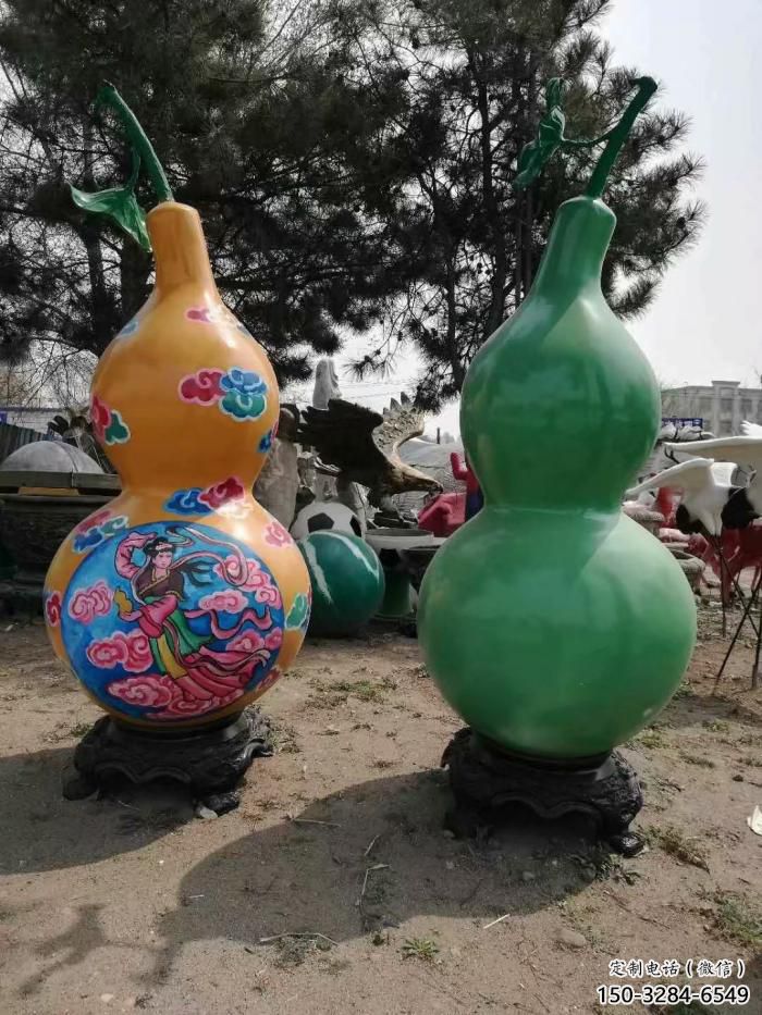 賓館葫蘆雕塑 烤漆大型雕塑 歐式植物雕塑 賓館葫蘆雕塑 烤漆大型雕塑 歐式植物雕塑