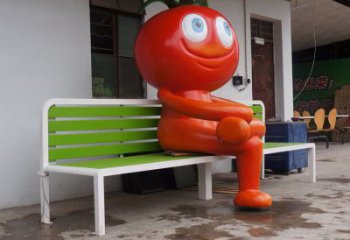 田間西紅柿雕塑 彩繪仿真雕塑 園林?jǐn)[件