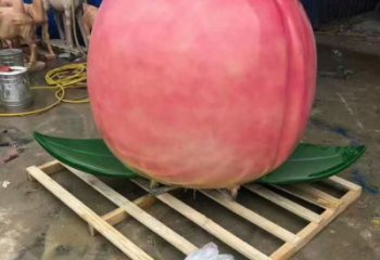 仿真桃子雕塑 店門口園林雕塑 水果小品