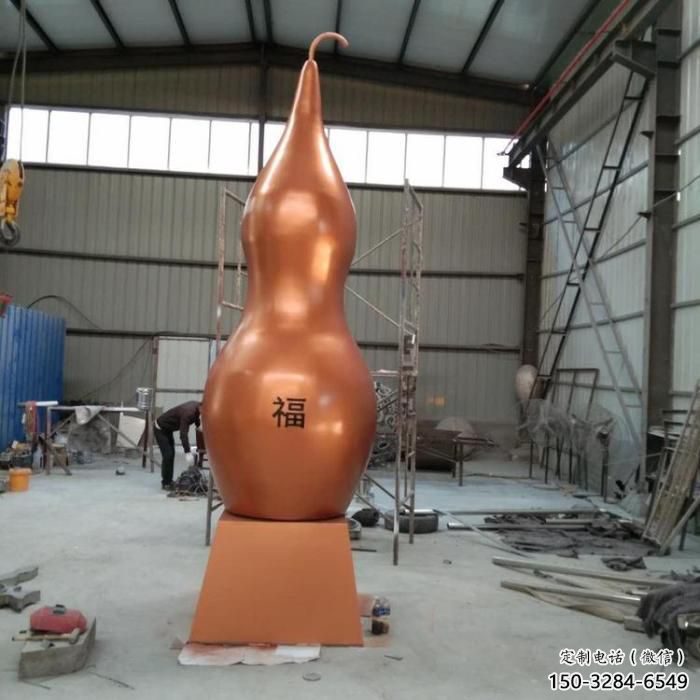 房地產(chǎn)葫蘆雕塑 現(xiàn)代景觀(guān)植物雕塑 幾何雕塑