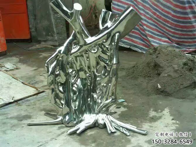 現代樹樁雕塑 大型別墅區大樹雕塑鏡面館植物雕塑 現代樹樁雕塑 大型別墅區大樹雕塑鏡面館植物雕塑