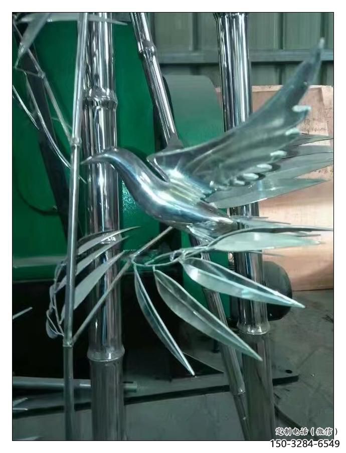 烤漆竹子雕塑 鋼管竹類雕塑 室內植物雕塑 烤漆竹子雕塑 鋼管竹類雕塑 室內植物雕塑