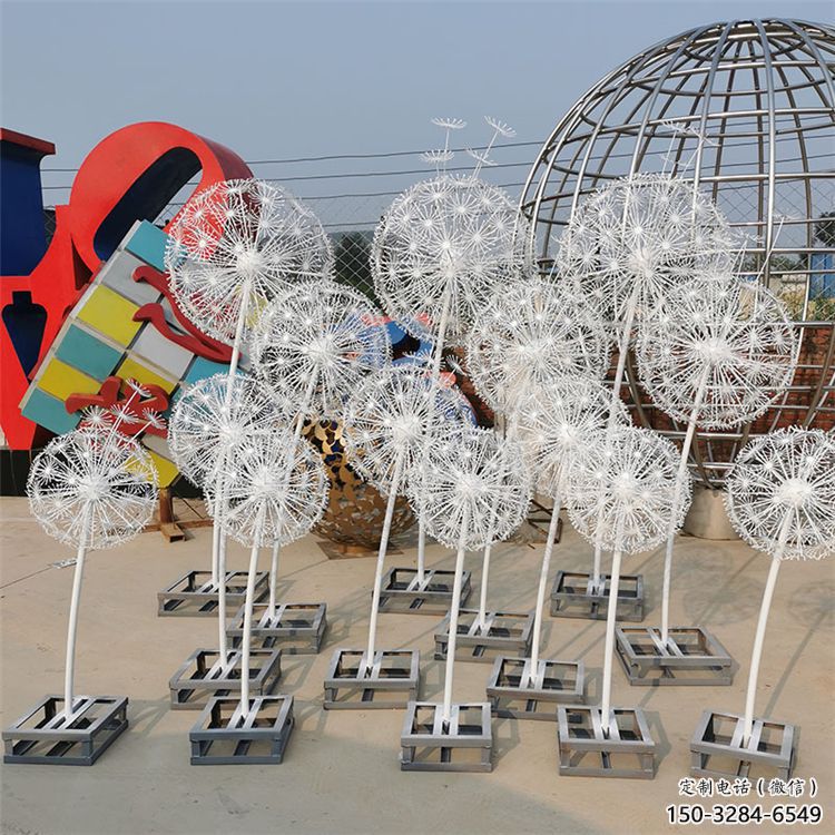 酒店蒲公英雕塑 景觀美陳花卉雕塑 現代植物雕塑 酒店蒲公英雕塑 景觀美陳花卉雕塑 現代植物雕塑