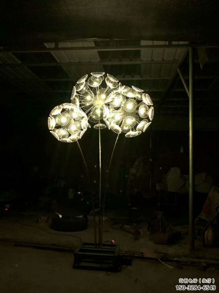 蒲公英雕塑 電鍍現(xiàn)代花卉雕塑 公園植物雕塑 蒲公英雕塑 電鍍現(xiàn)代花卉雕塑 公園植物雕塑
