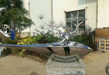 酒店松樹(shù)雕塑 景觀美陳大樹(shù)雕塑 現(xiàn)代植物雕塑