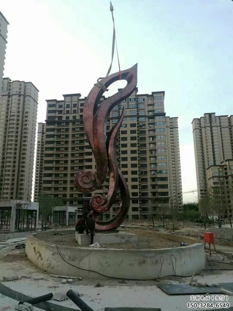 鏡面樹葉雕塑 烤漆大型植物雕塑 仿真花卉雕塑 鏡面樹葉雕塑 烤漆大型植物雕塑 仿真花卉雕塑