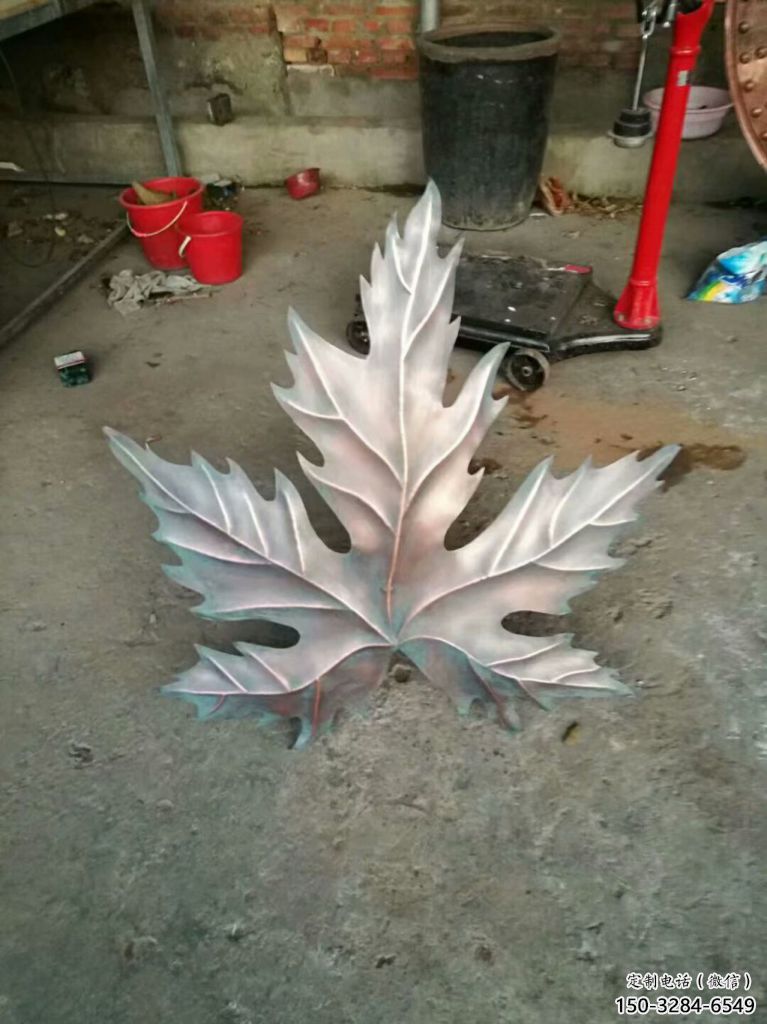 樹葉雕塑 抽象藝術植物雕塑 烤漆花卉雕塑 樹葉雕塑 抽象藝術植物雕塑 烤漆花卉雕塑