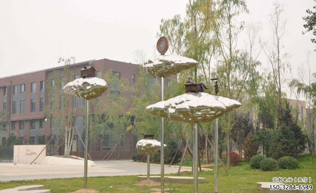 公園荷葉雕塑 戶外植物雕塑 抽象花卉雕塑 公園荷葉雕塑 戶外植物雕塑 抽象花卉雕塑