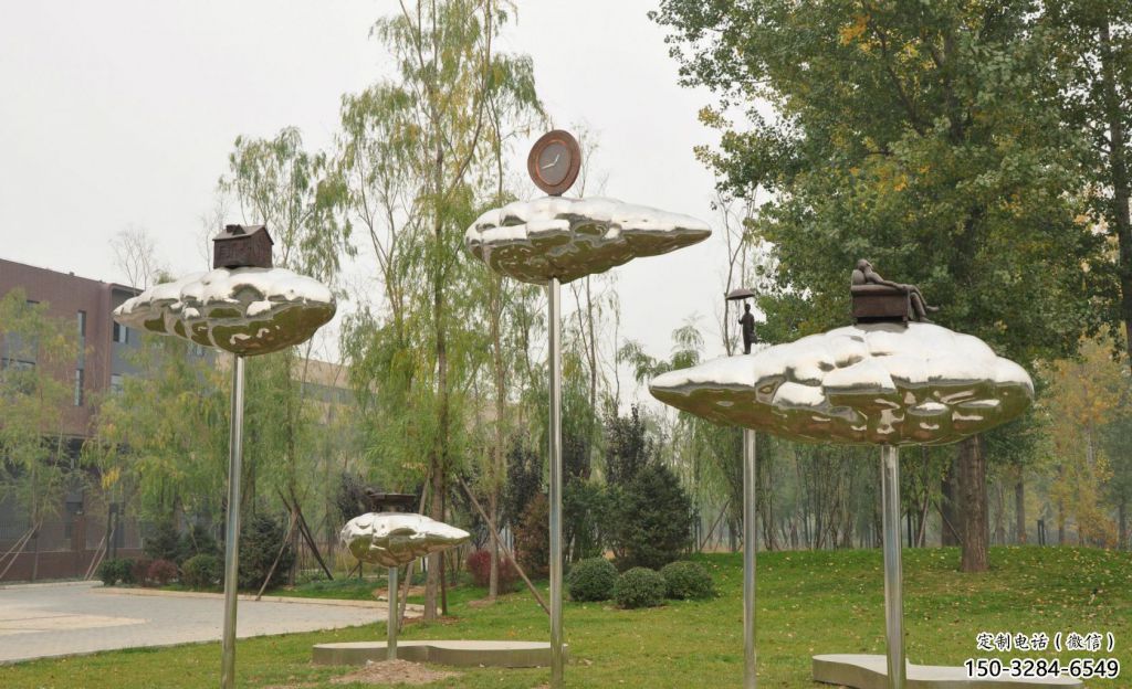 景觀場荷葉雕塑 仿真植物雕塑 鏡面花卉雕塑 景觀場荷葉雕塑 仿真植物雕塑 鏡面花卉雕塑