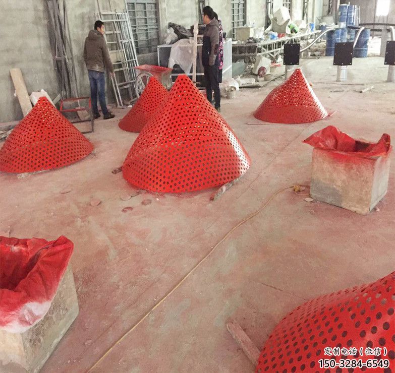 百合花雕塑 抽象藝術植物雕塑 烤漆花卉雕塑 百合花雕塑 抽象藝術植物雕塑 烤漆花卉雕塑