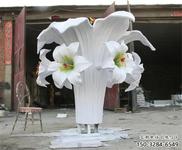 廣場百合花雕塑 抽象花卉雕塑 烤漆植物雕塑 廣場百合花雕塑 抽象花卉雕塑 烤漆植物雕塑