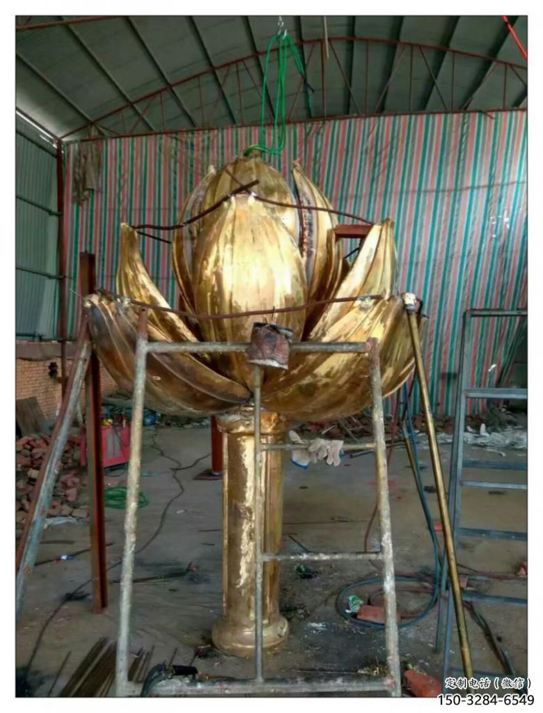 商業(yè)街紫荊花雕塑 烤漆花卉雕塑 彩繪花朵雕塑