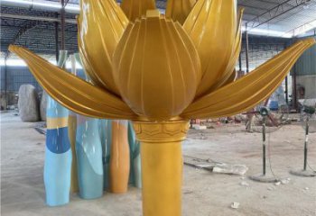 草地紫荊花雕塑 現代校園花卉雕塑 大型花朵雕塑