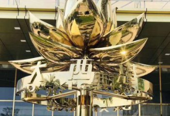 住宅小區紫荊花雕塑 啞光花卉雕塑 公園花朵雕塑