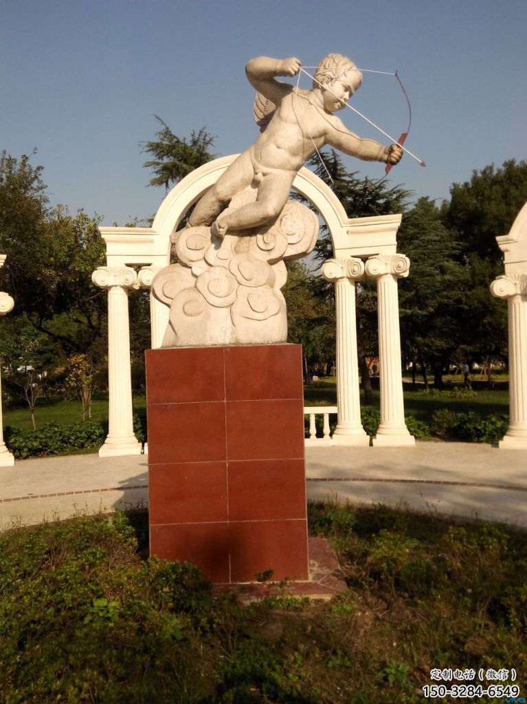 商業街丘比特雕塑 烤漆歐式雕塑 彩繪肖像雕塑 商業街丘比特雕塑 烤漆歐式雕塑 彩繪肖像雕塑