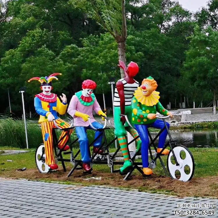 城市小丑雕塑廠 風景區彩繪雕塑 抽象擺件 城市小丑雕塑廠 風景區彩繪雕塑 抽象擺件