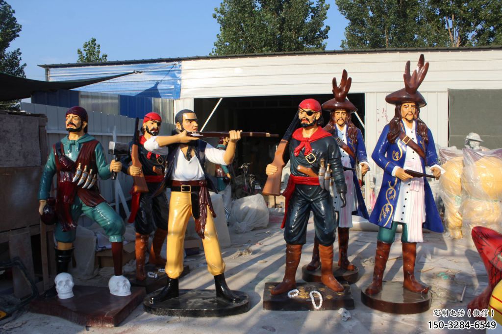 海盜雕塑廠家 仿真景觀動漫雕塑 烤漆卡通雕塑 海盜雕塑廠家 仿真景觀動漫雕塑 烤漆卡通雕塑