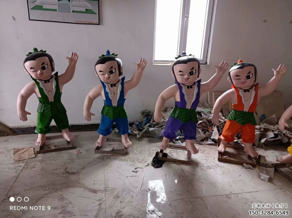 葫蘆娃雕塑生產 門口創意雕塑 售樓處小品 葫蘆娃雕塑生產 門口創意雕塑 售樓處小品