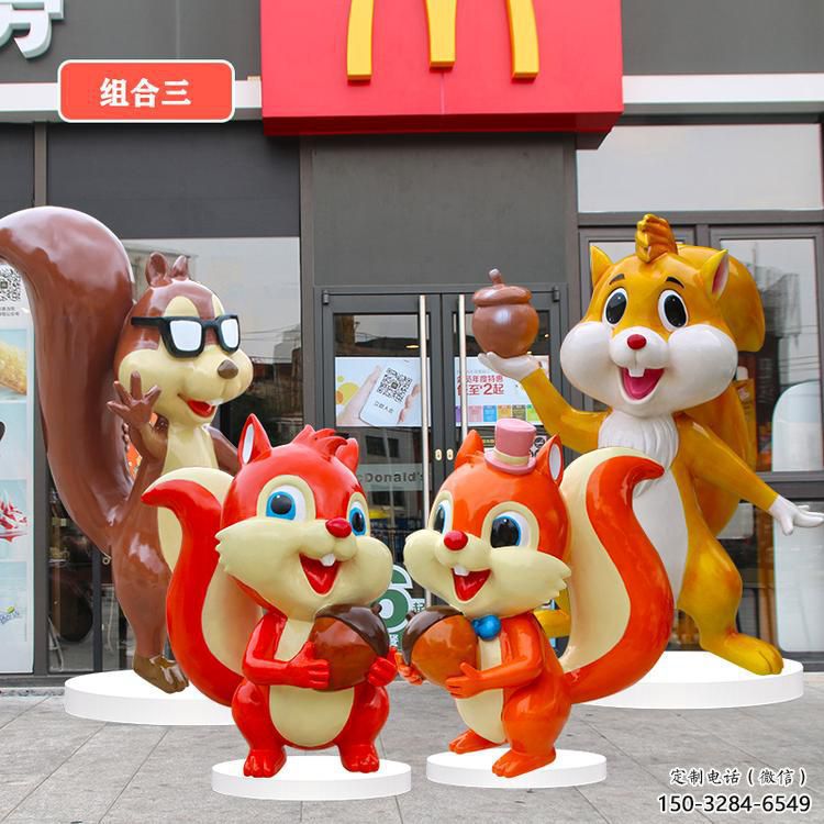 街道葫蘆娃雕塑廠 現代景觀動漫雕塑 彩繪卡通雕塑