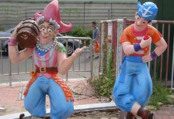 售樓處小丑雕塑廠 商業街雕塑 民俗擺件