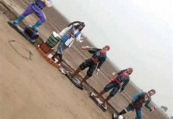 房地產海盜雕塑廠 現代景觀動漫雕塑 幾何卡通雕塑