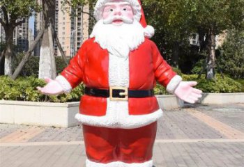 抽象圣誕老人雕塑廠 店門口彩繪雕塑 步行街擺件