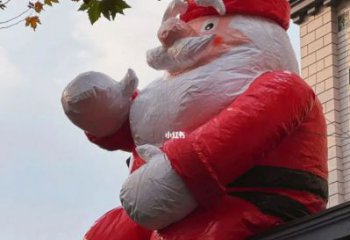 圣誕老人雕塑廠 庭院卡通雕塑 彩繪擺件