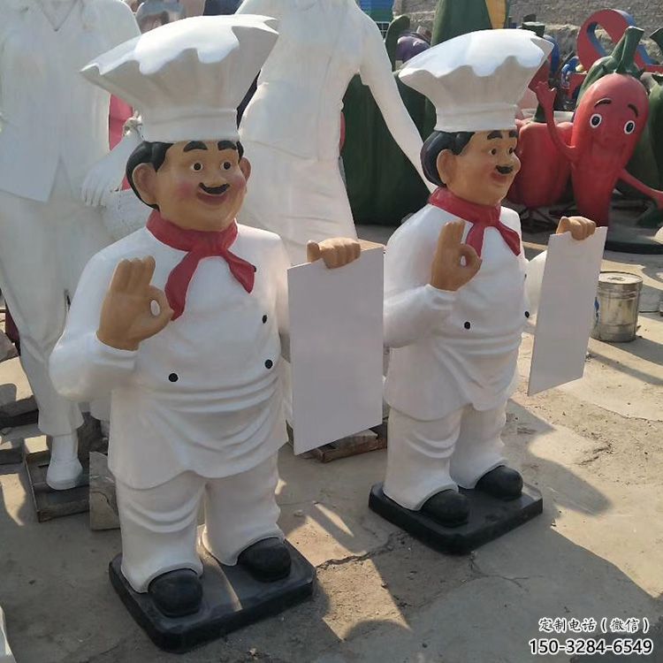 廚師雕塑 拉絲卡通雕塑 步行街動(dòng)漫雕塑 廚師雕塑 拉絲卡通雕塑 步行街動(dòng)漫雕塑