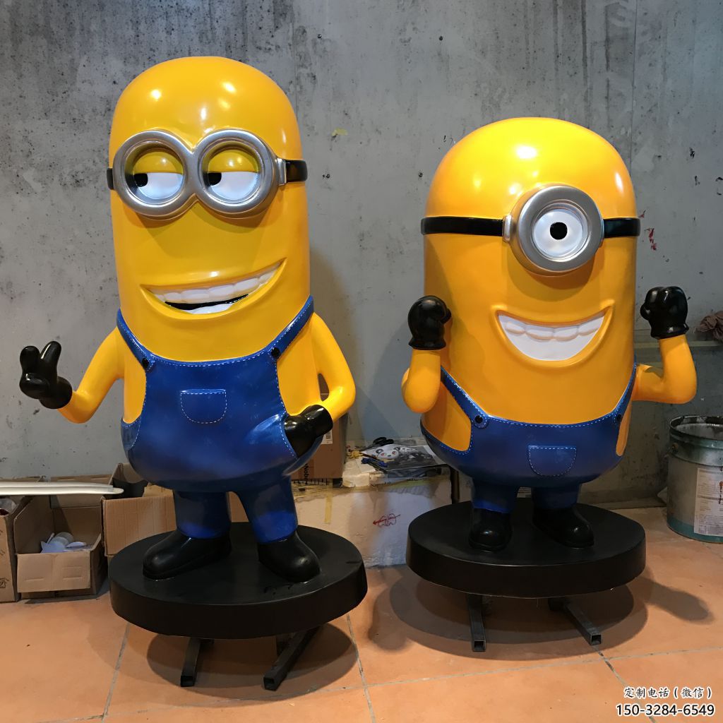 庭院小黃人雕塑 公園草地卡通雕塑 鍛造動漫雕塑 庭院小黃人雕塑 公園草地卡通雕塑 鍛造動漫雕塑