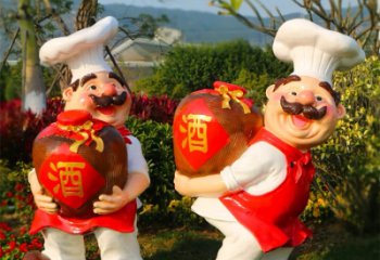 彩繪廚師雕塑 異形卡通雕塑蔬 農(nóng)村動(dòng)漫雕塑